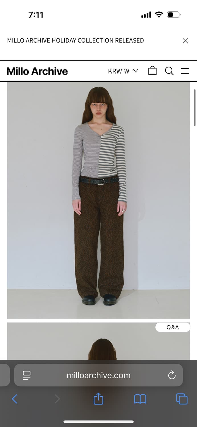 Mixed Pattern T-shirts [Stripe Gray] 상품이미지8