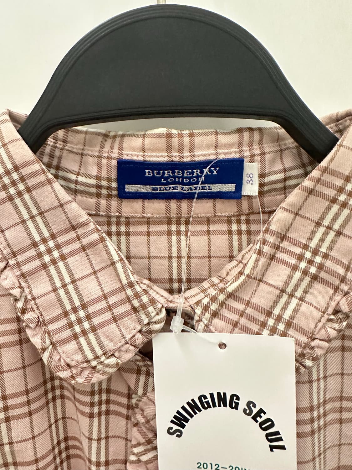 BURBERRY 버버리 핑크프릴 체크셔츠 상품이미지2