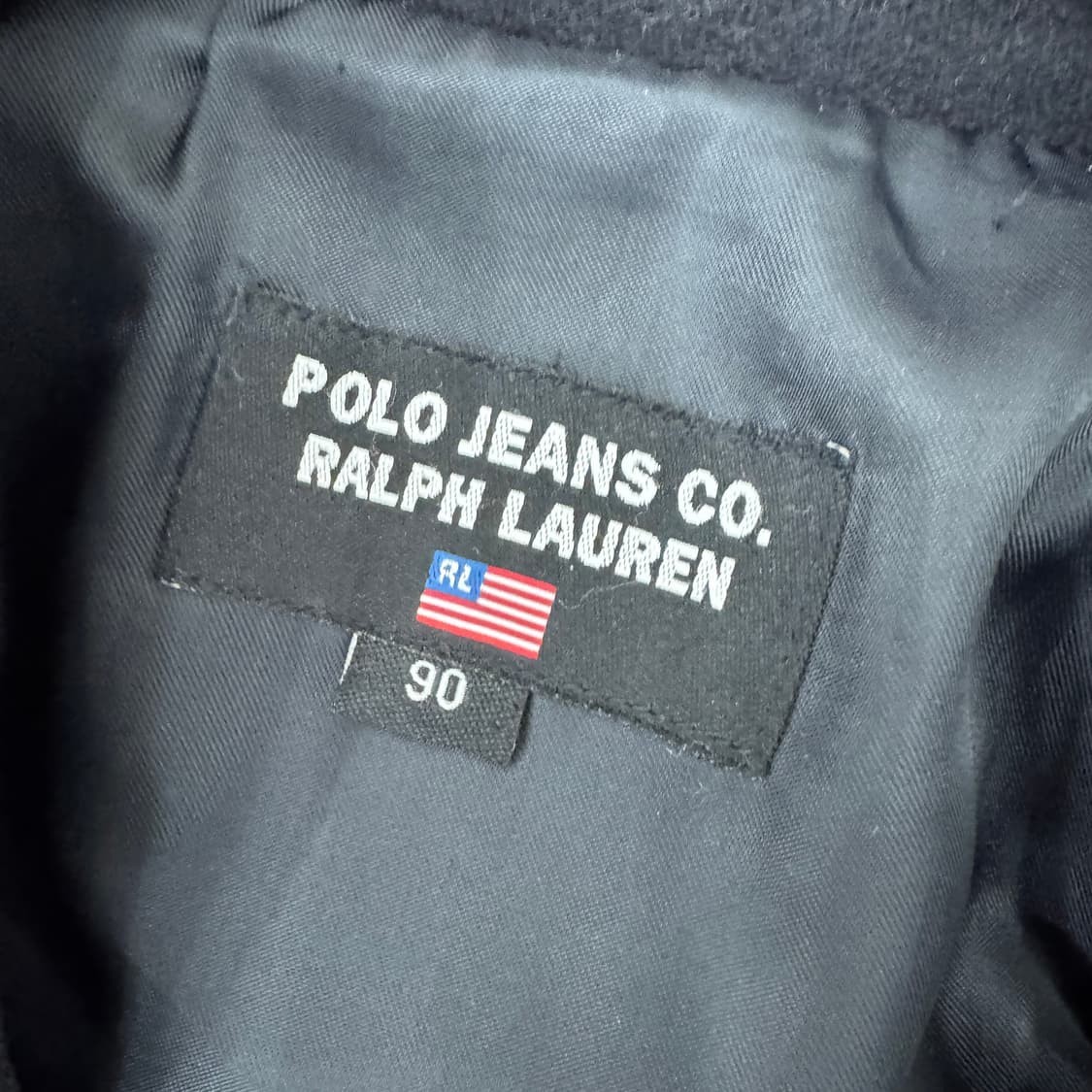 여성용 90 폴로 랄프로렌 폴로진스 네이비 모직 피코트  상품이미지4