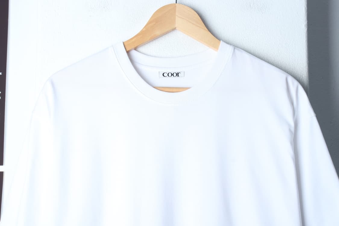 (L-XL) 쿠어 반팔 티셔츠 화이트 무지 놈코어-H3H33689 상품이미지3