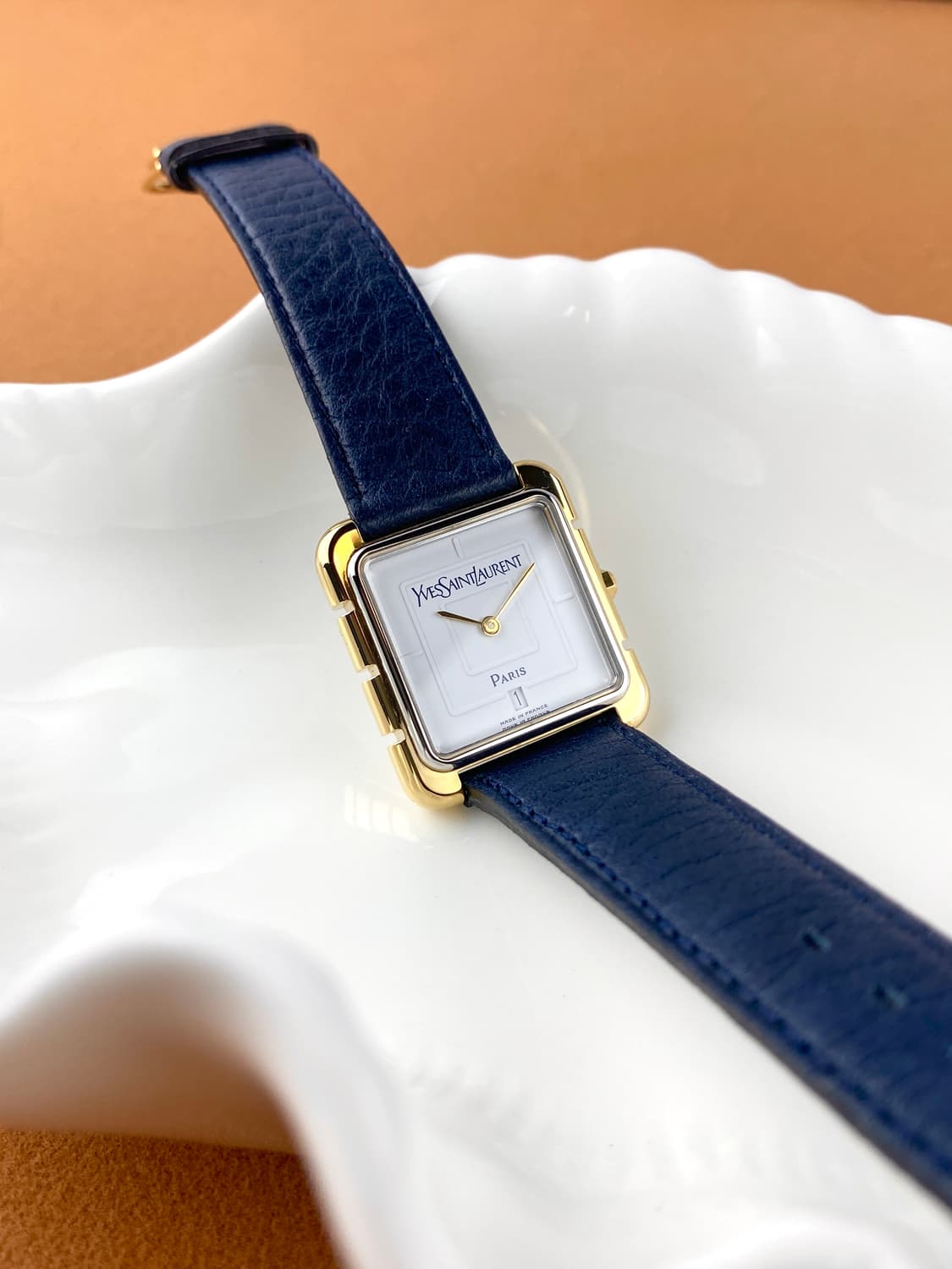 YSL gold square date watch UNISEX 상품이미지1