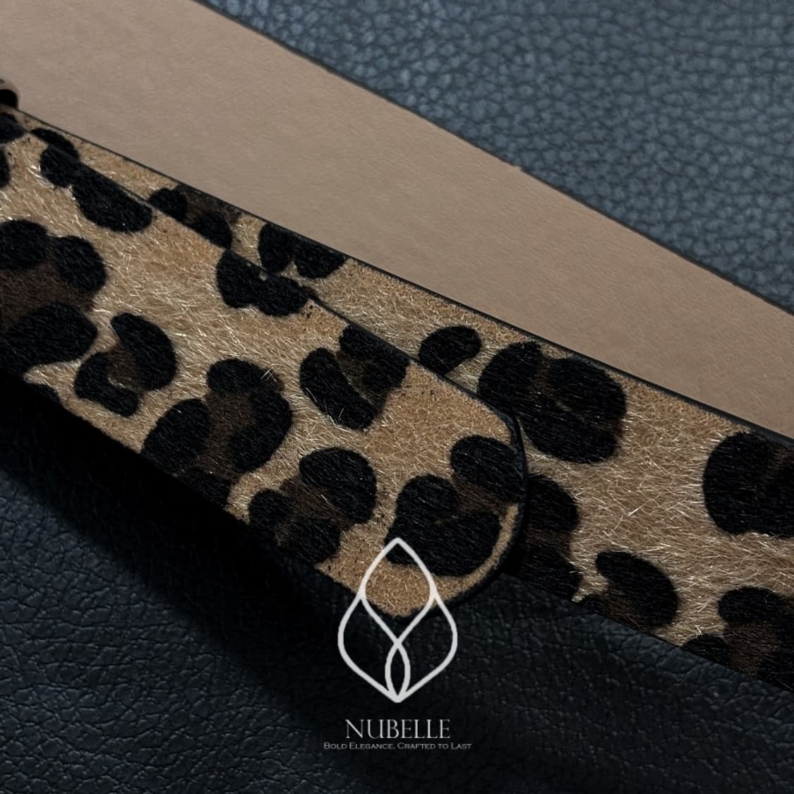 🌗 Leopard hair belt / 호피 레오파드 송치털 벨트 상품이미지5
