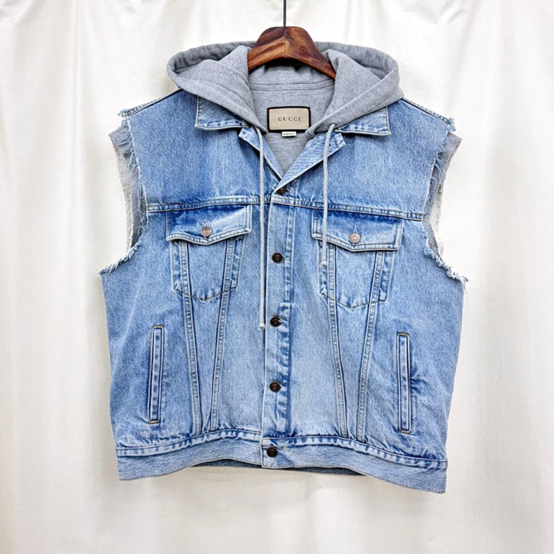 구찌 할리우드 바빌론 데님 후드 베스트 상품이미지3