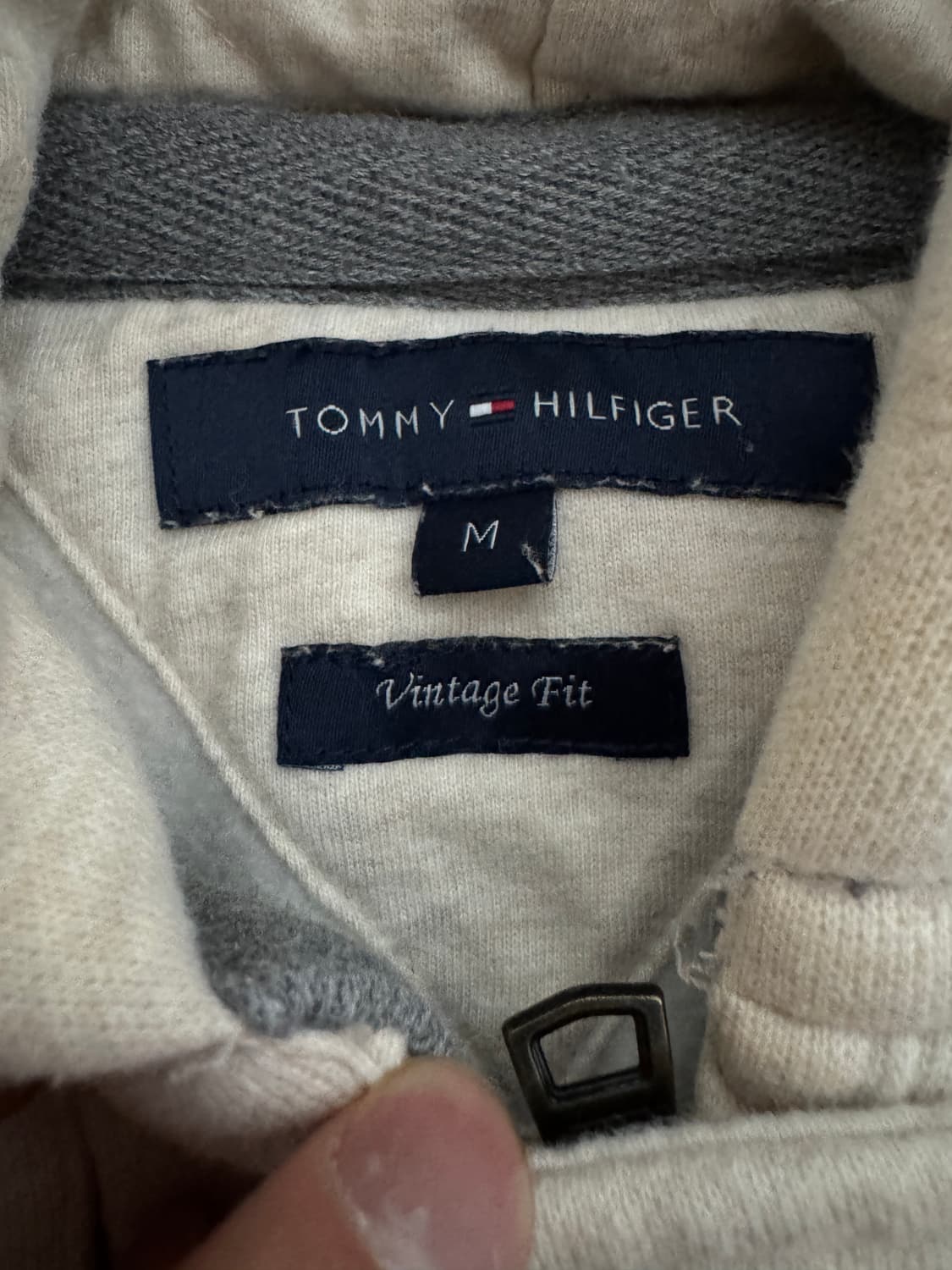 타미힐피거 귀여운 더플 떡볶이 후드집업 오트밀 M 상품이미지5