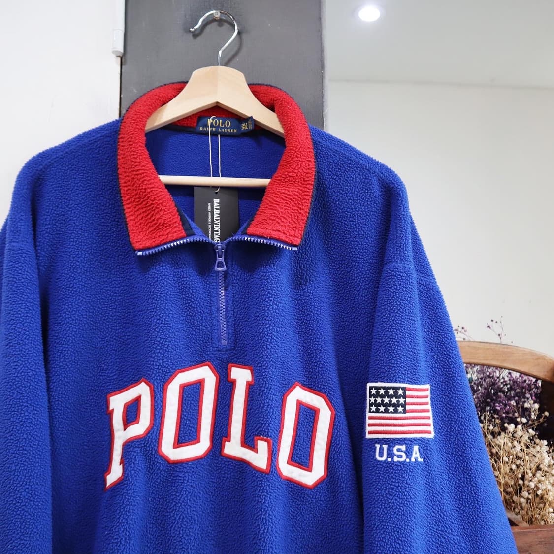 폴로 엠브로이드 플리스 아노락자켓 상품이미지2