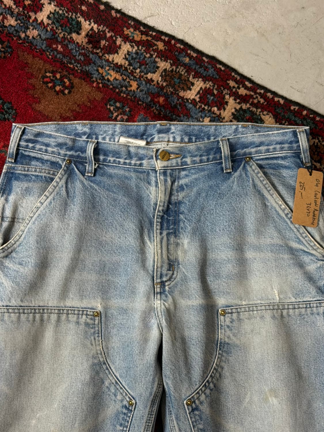 OG 칼하트 데님 더블니 칼하트 워크팬츠 썩블니 상품이미지5