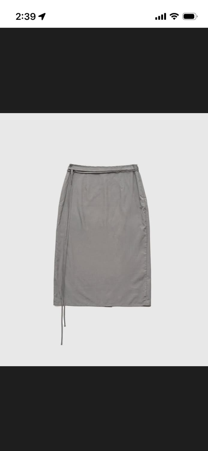 캐롤쇼페 슬릿 스커트 그레이 상품이미지1