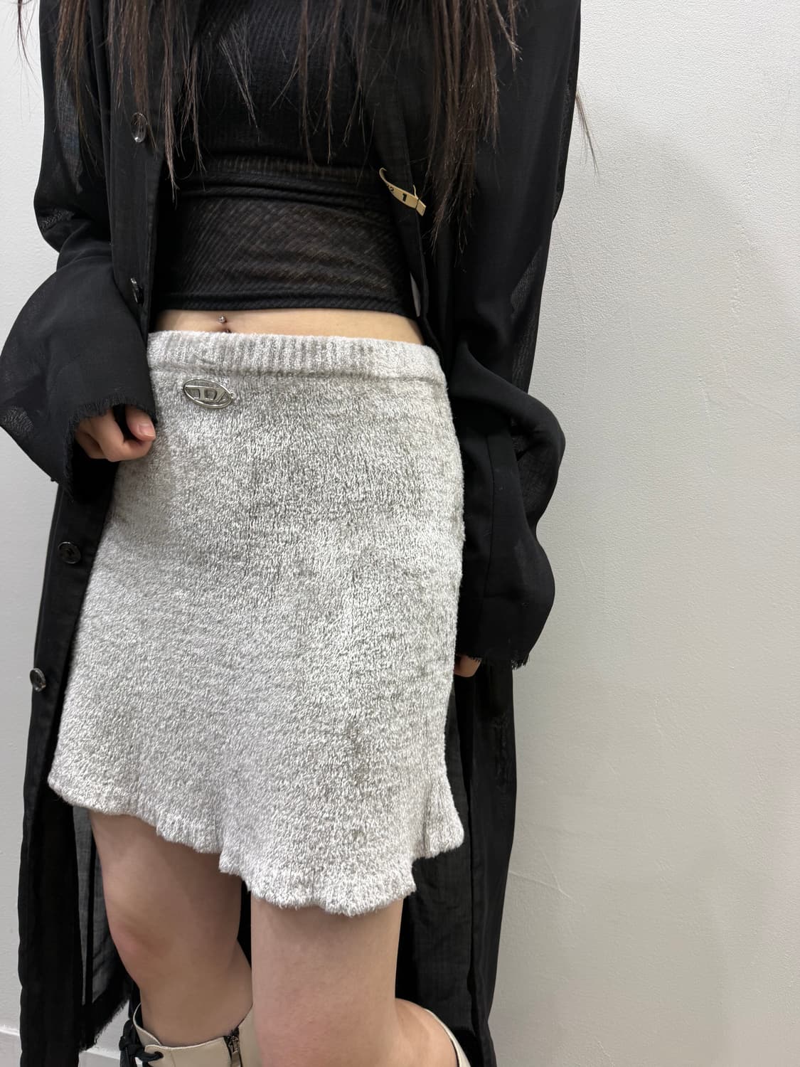 디젤 신형 D로고 숏타입 스커트 상품이미지3