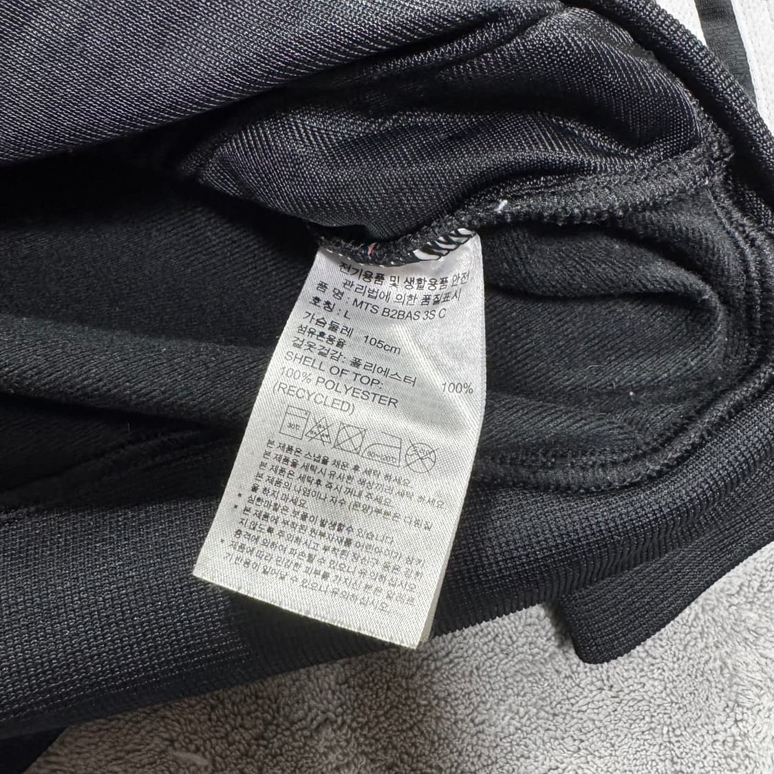 아디다스 3S 블랙 트랙탑 져지 상품이미지4