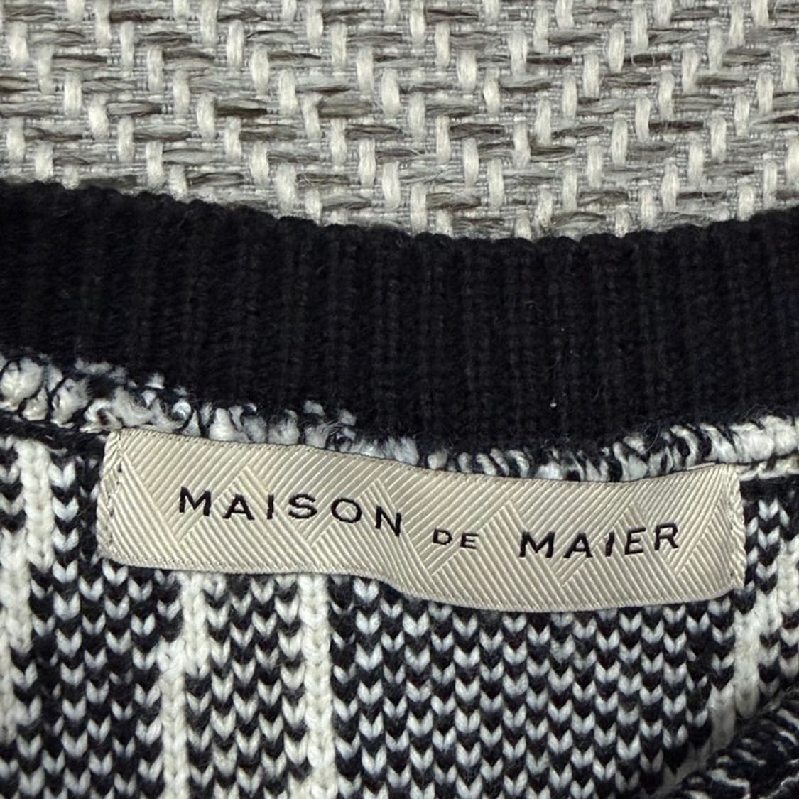 MAISON DE MAIER 패턴 니트 v3878 상품이미지5