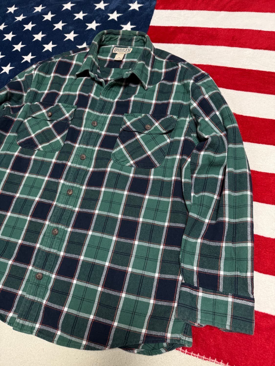 빈티지플란넬셔츠 워크셔츠 vintage flannel shirt 체크셔츠 상품이미지3