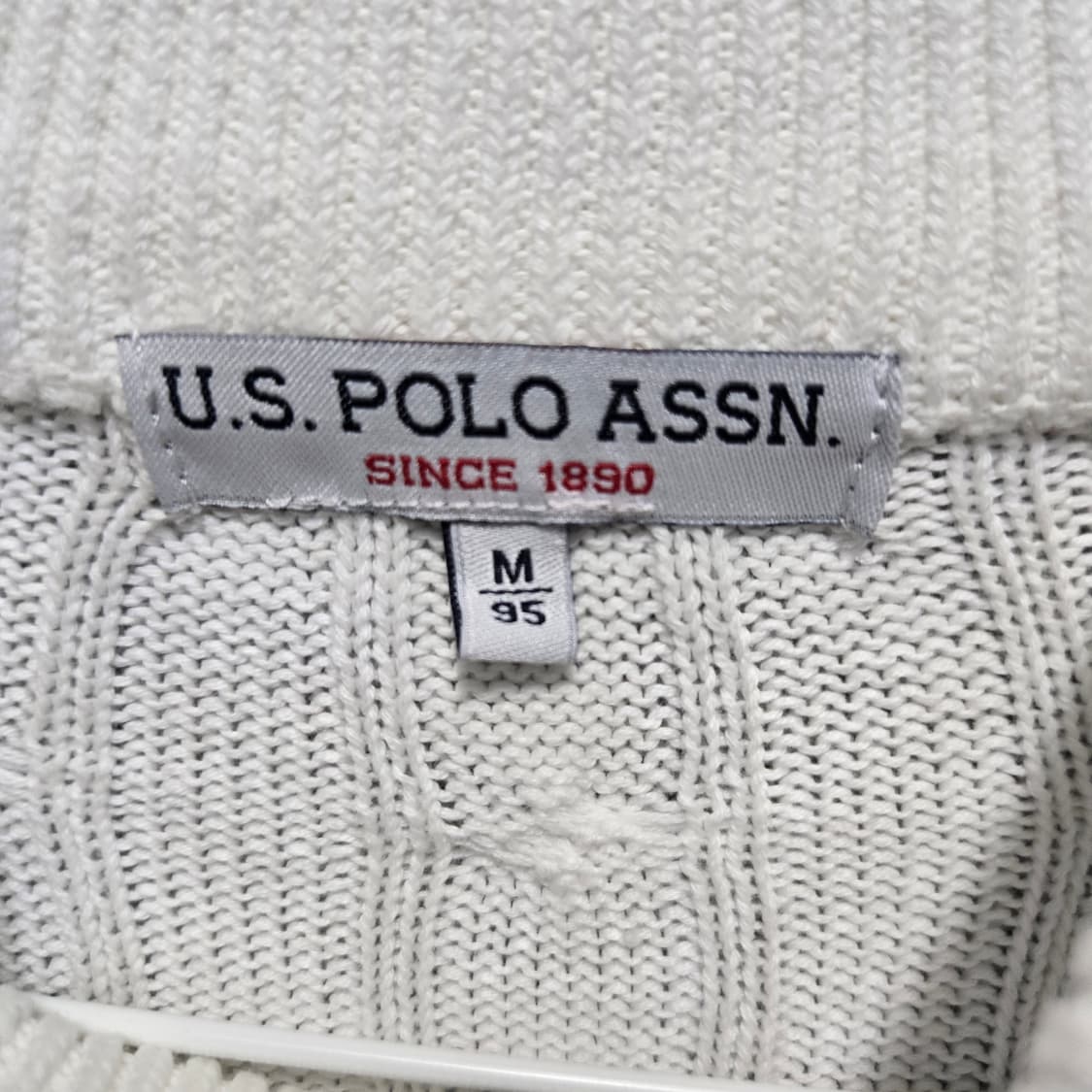 us폴로 여성 반집업 꽈베기 니트  상품이미지6