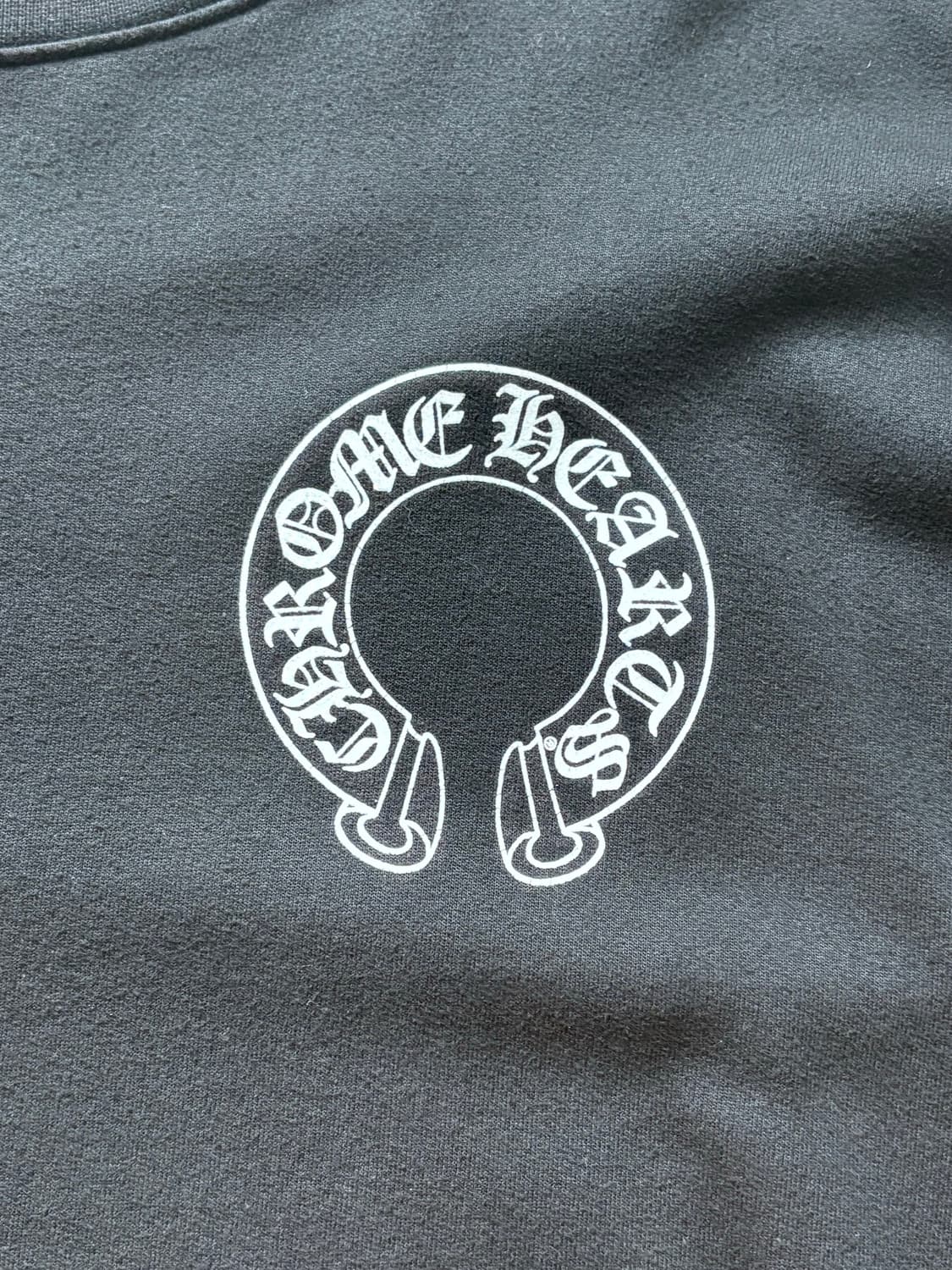 [XL] 크롬하츠 맨투맨 (홀스슈 로고 스웨트셔츠 블랙) 상품이미지4