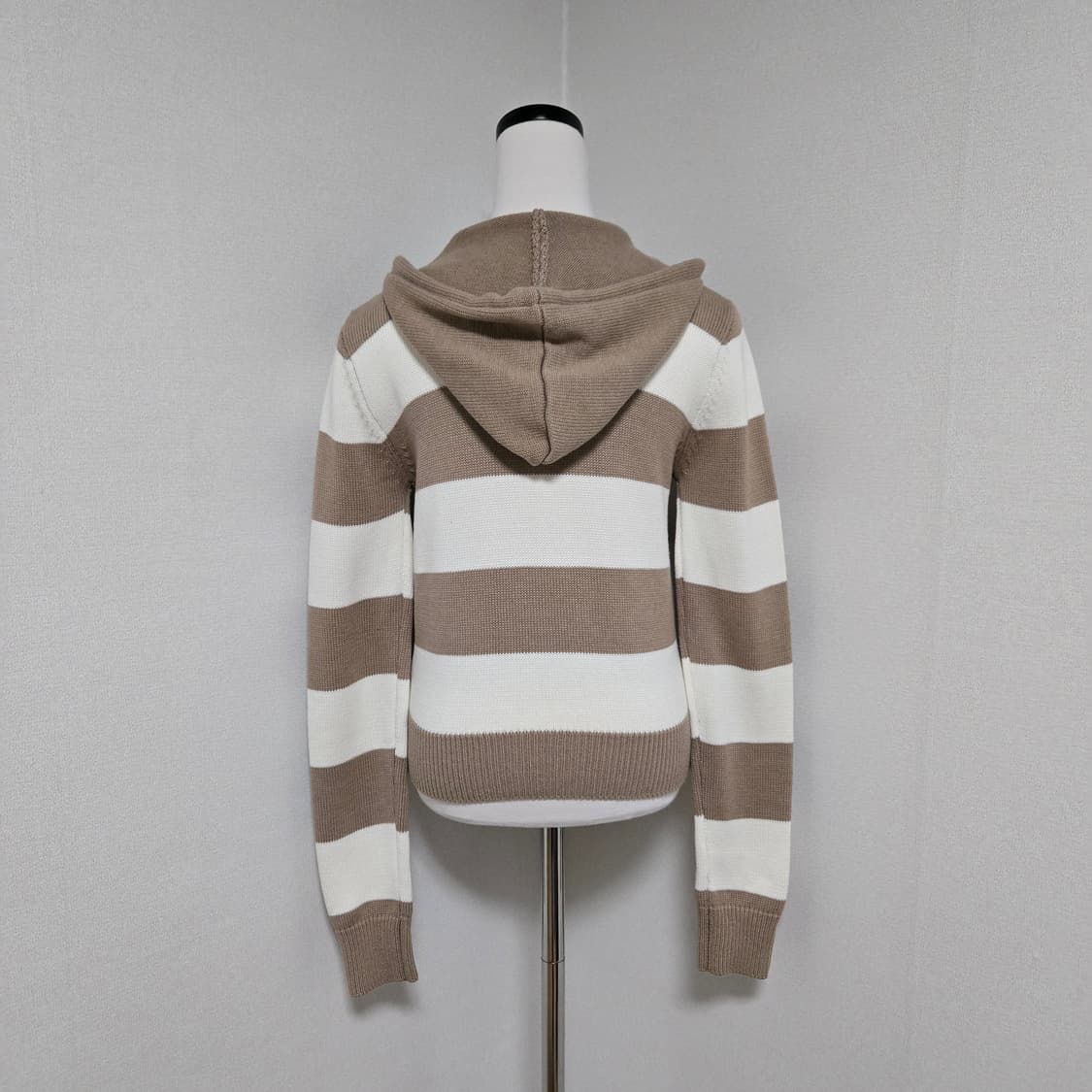 아메스월드와이드 스트라이프 니트 후드집업 / 여성 후드집업/ 여성 니트 상품이미지9