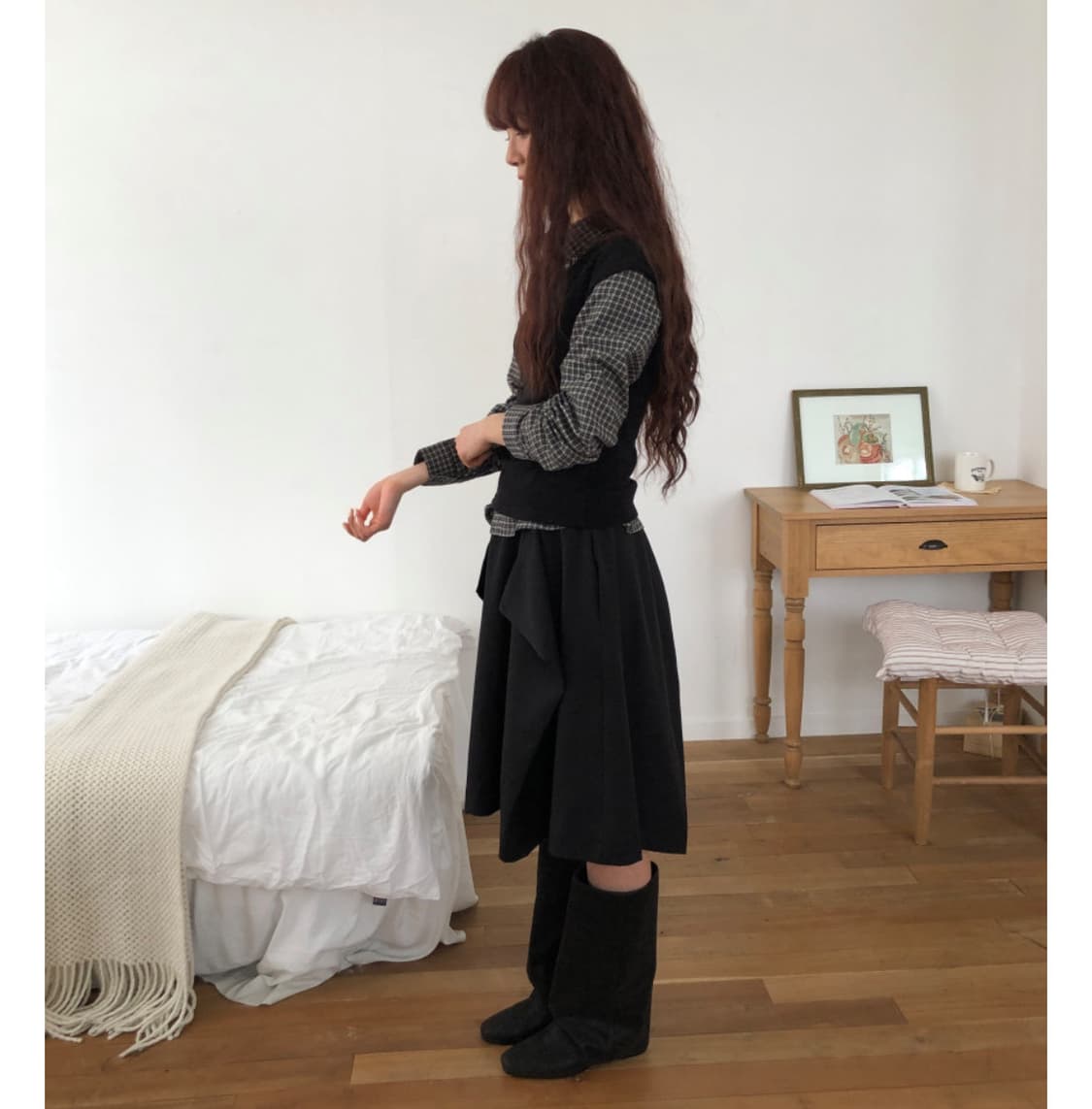 미디 스커트 상품이미지1