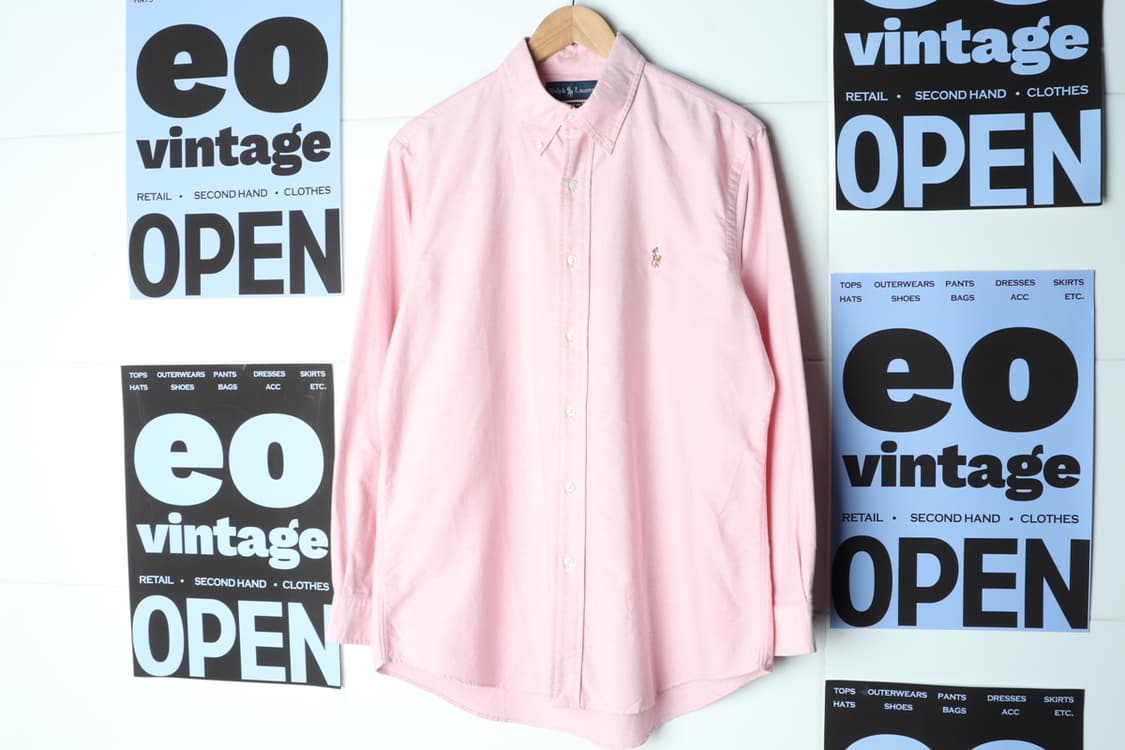 (L-2XL) 폴로 랄프로렌 셔츠 남방 USA 무지 핑크-H31300 상품이미지2