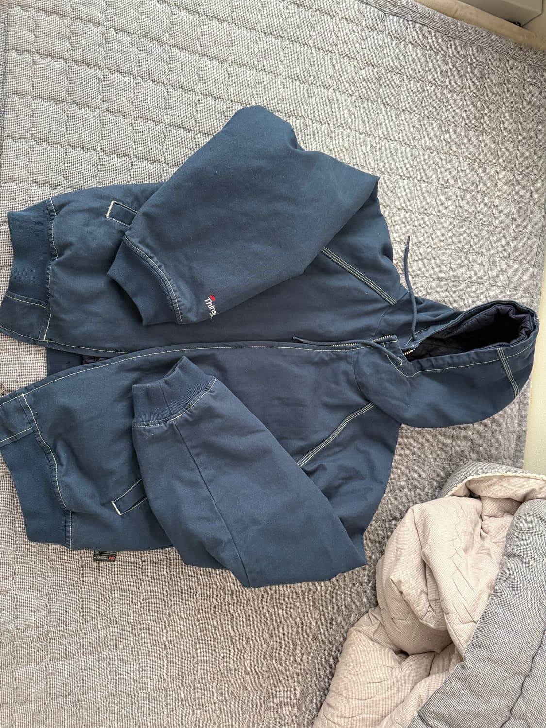 [M]팔라스 24FW 10온즈 후디드 자켓 네이비 상품이미지2