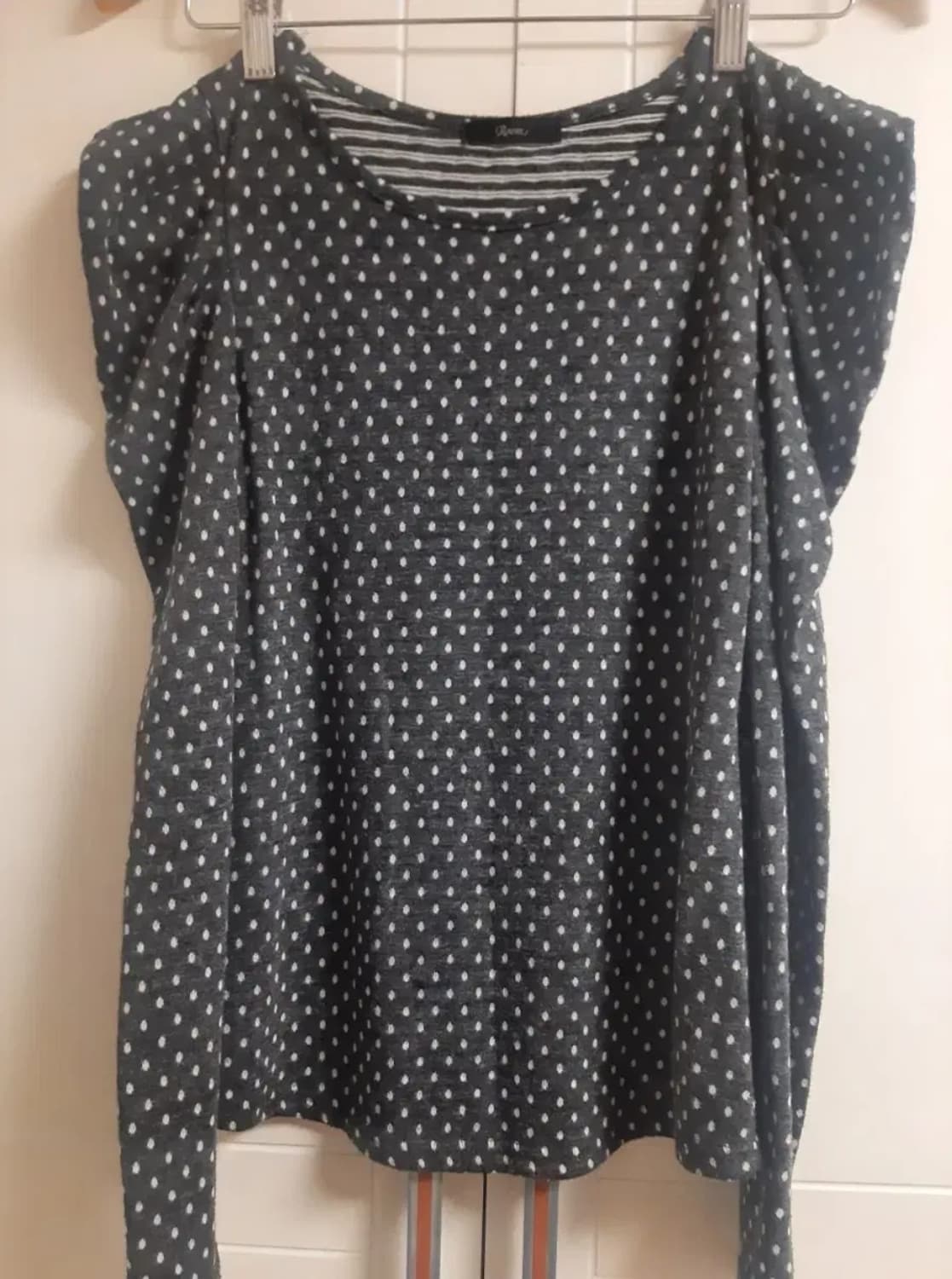 soup 도트 퍼프소매 봄 니트 블라우스 55 상품이미지1