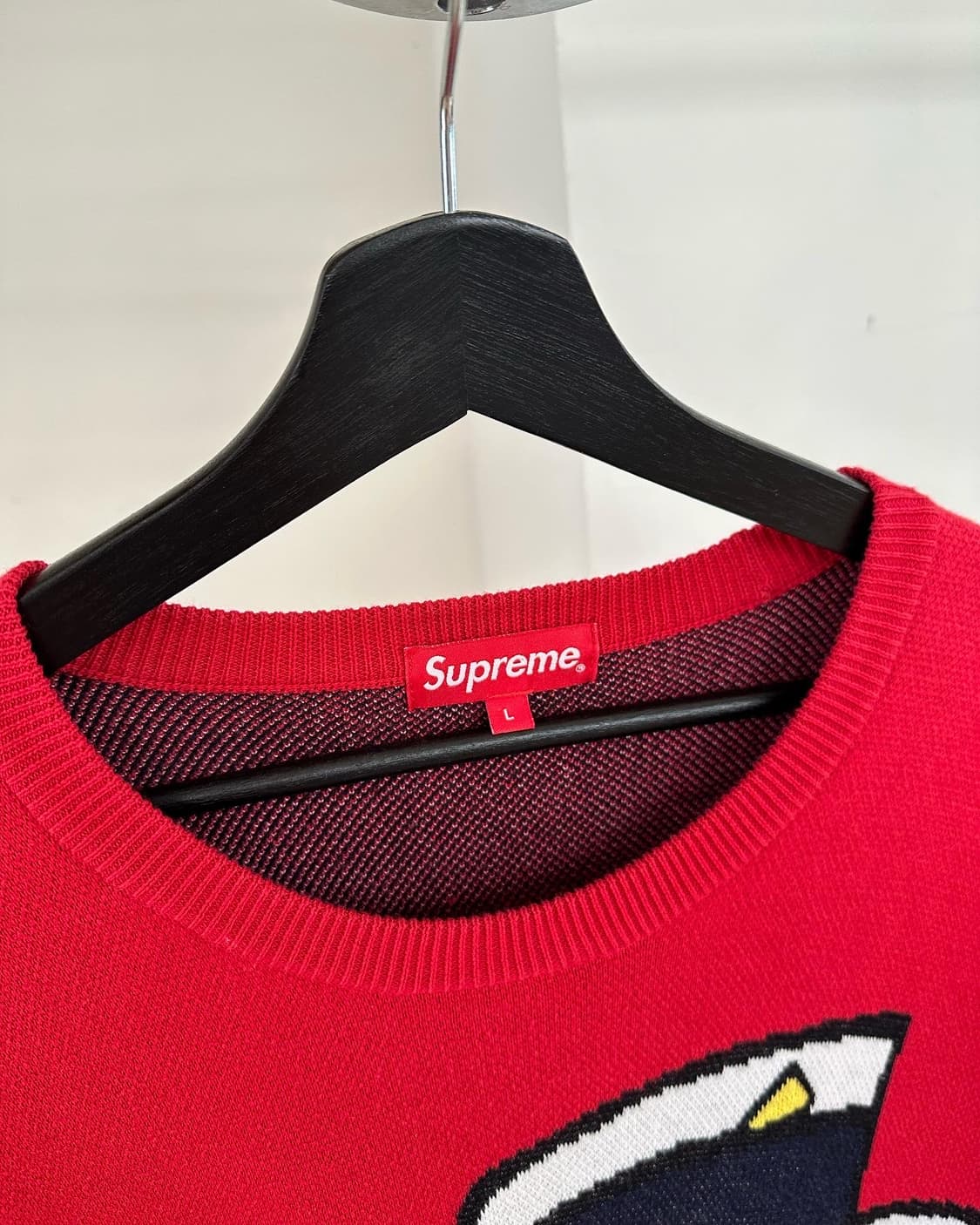 슈프림 핑크펜더 레드 코튼 니트  상품이미지8