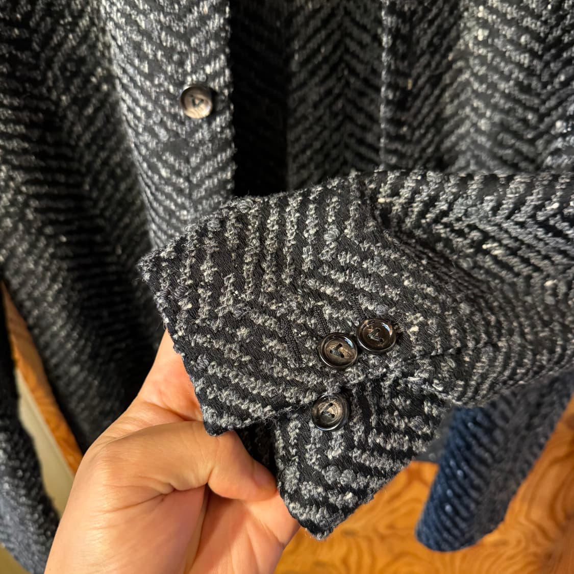 보테가베네타 2023 f/w 물리네 헤링본 울 자켓  상품이미지6