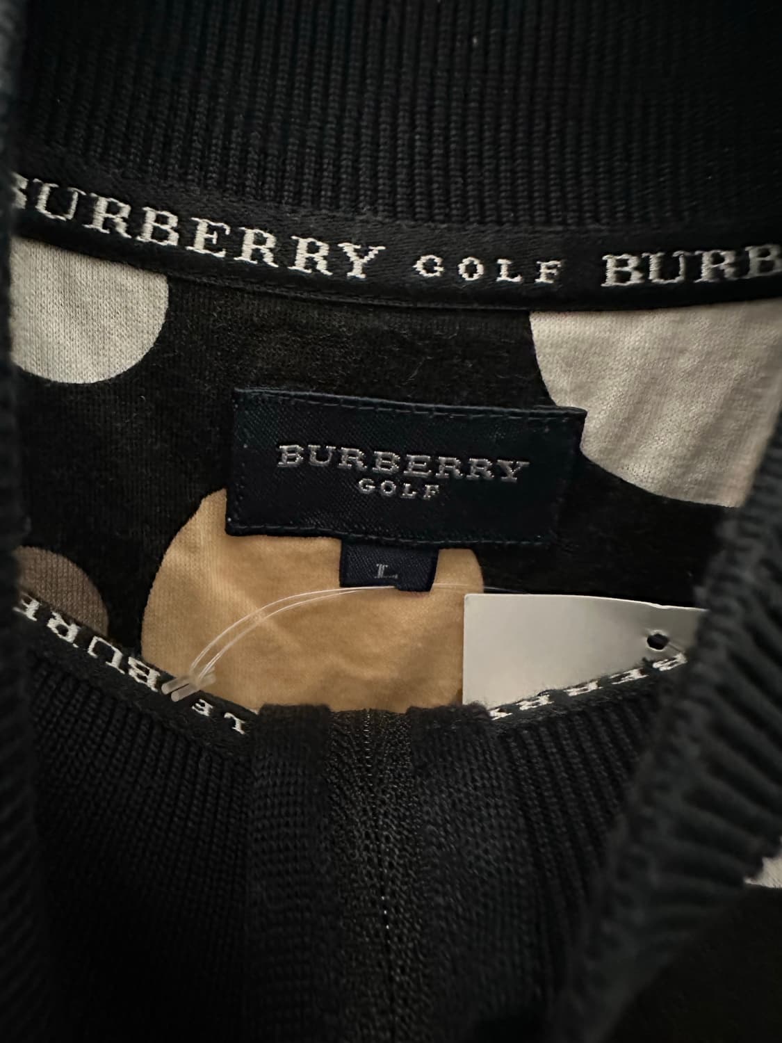BURBERRY 버버리 도트 블랙 반집업 상품이미지3