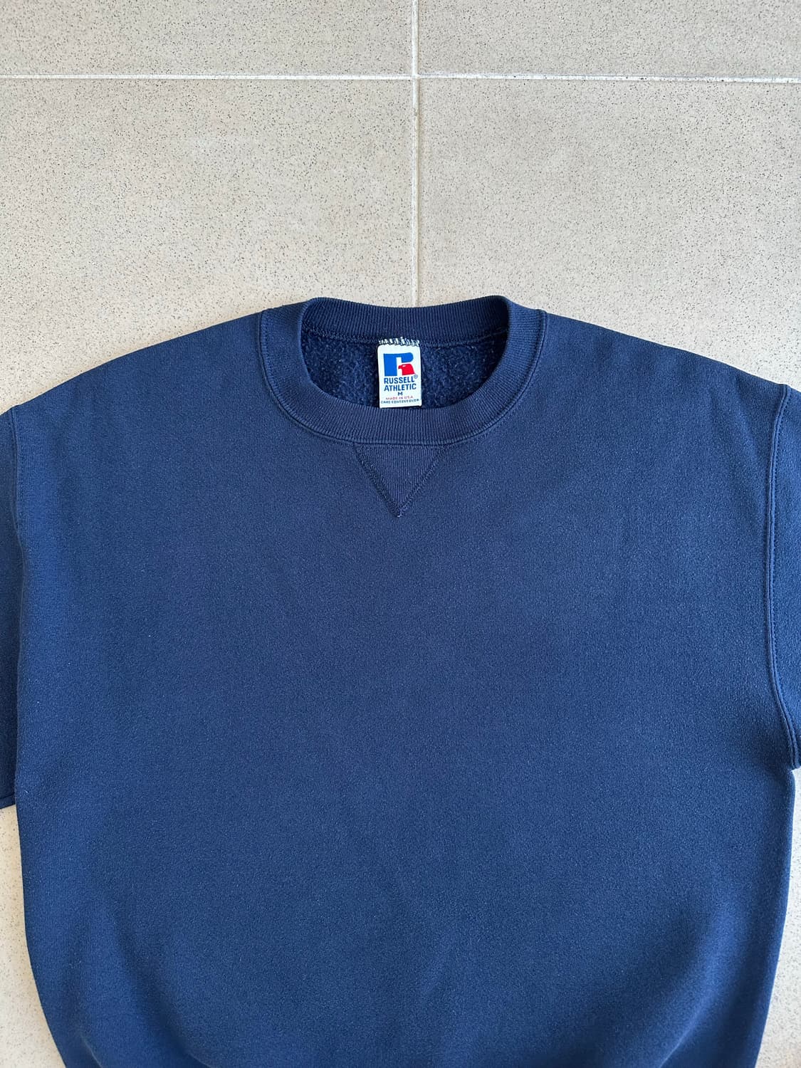 90s 빈티지 러셀 스웻셔츠 네이비 M USA 상품이미지4