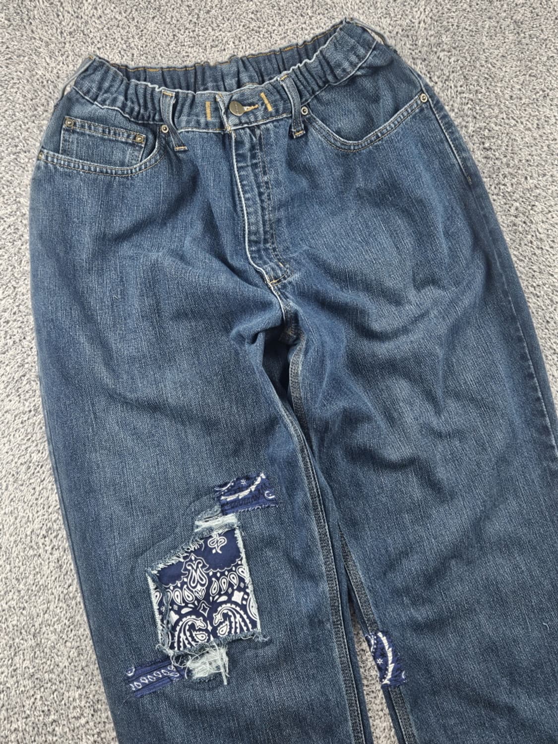 칼하트 밴딩 리페어 커스텀 데님 워크 팬츠 ( 38X32 )/ 10642 상품이미지5