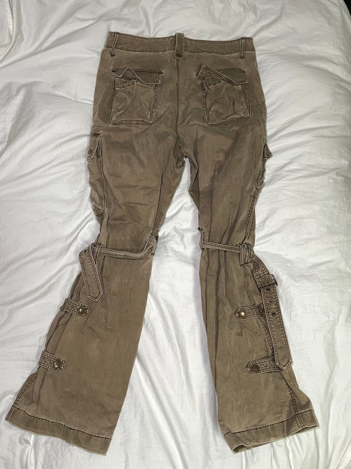 vintage khaki brown bondage cargo pants 상품이미지2