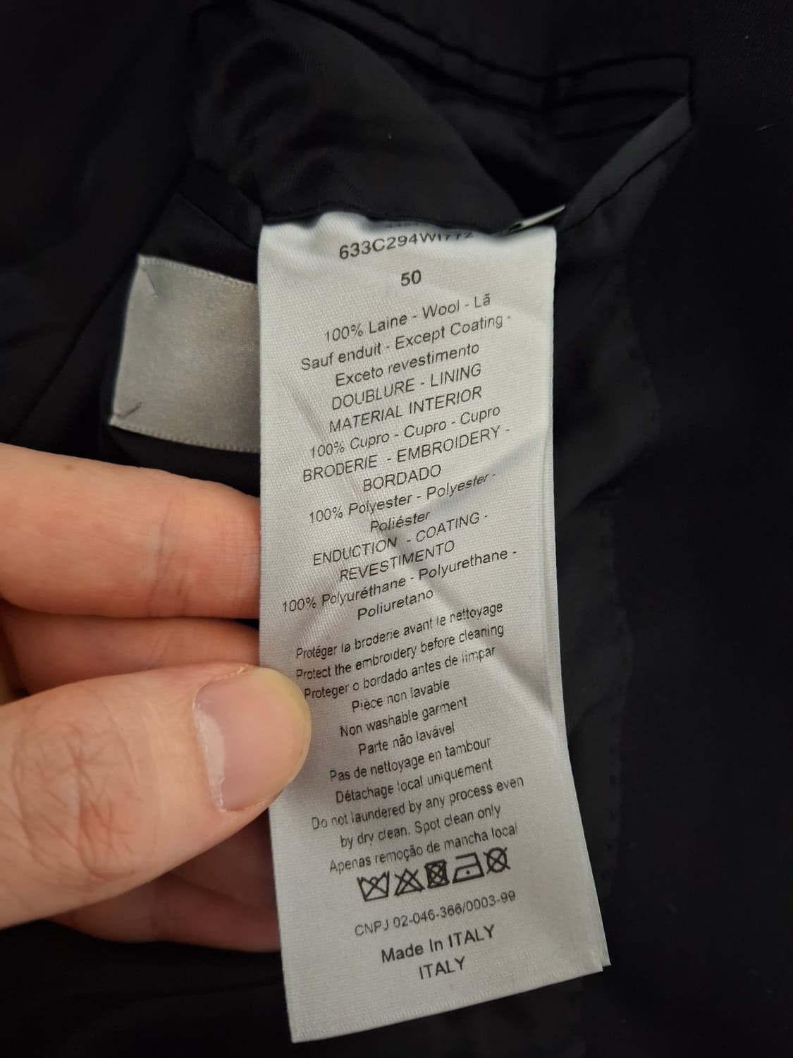 [50 / 수선품] 디올 옴므 17ss 토루 카메이 플로랄 수트 자켓 상품이미지6