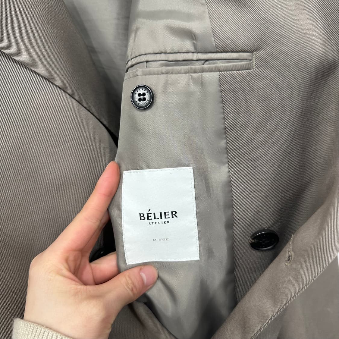 벨리에 텐셀 더블 브레스티드 블레이저 상품이미지3