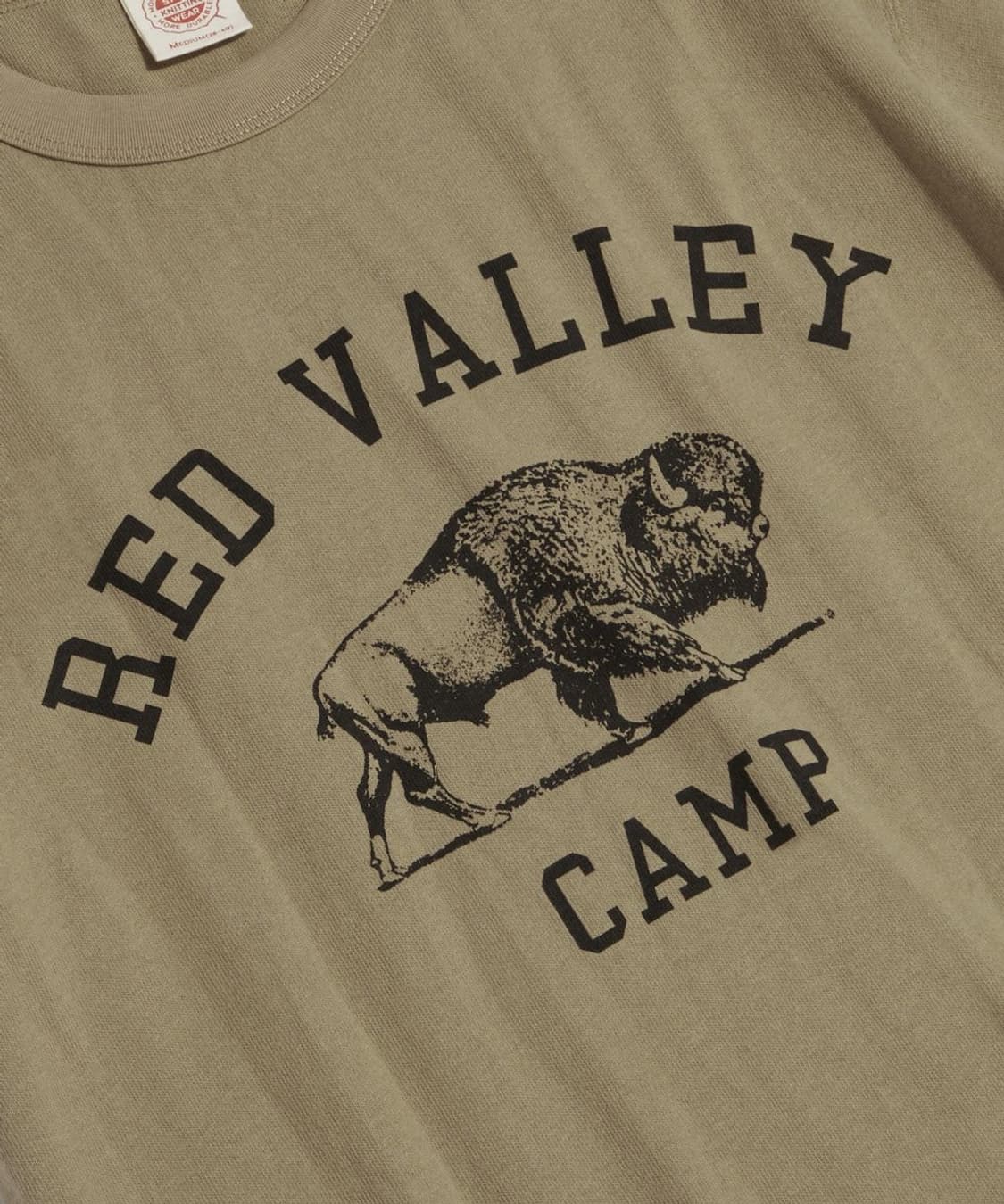 [브론슨] 논스탁 Retro Bison Graphic Tee Khaki 상품이미지4