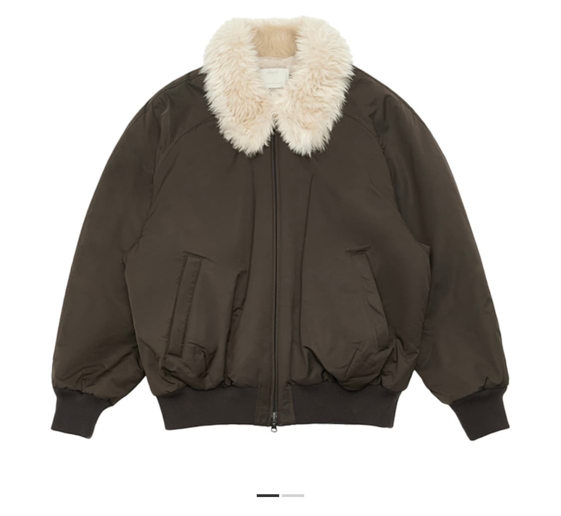 아모멘토 리버시블 오버사이즈 시어링 점퍼 상품이미지1