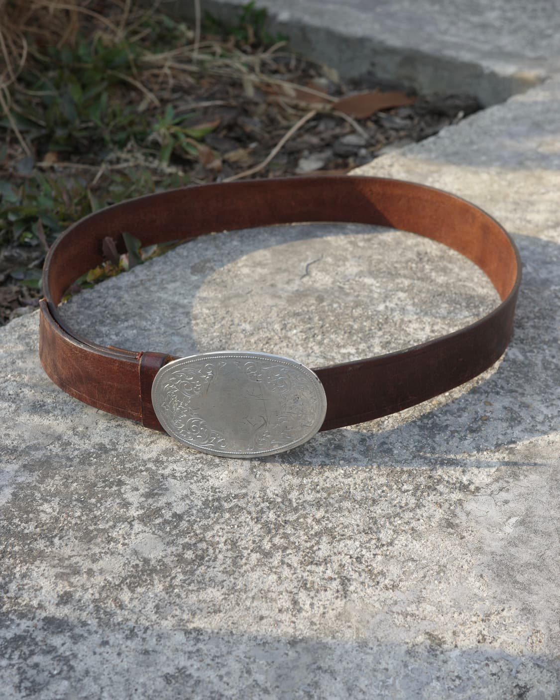 빈티지 에스닉 버클 레더 벨트 상품이미지1