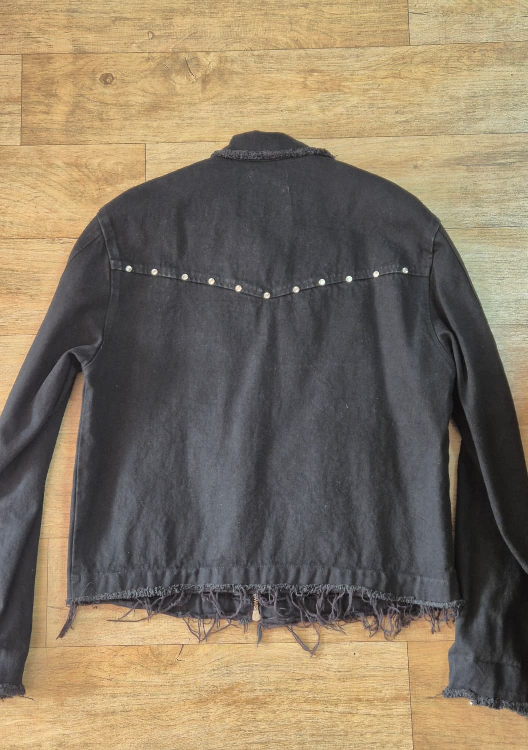 바스틱 스터드 컷 오프 자켓 블랙 상품이미지3