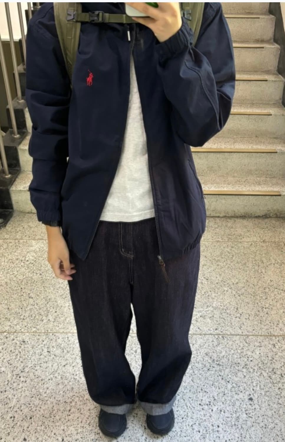 폴로 랄프로렌 후드넥 베이포트 코튼 네이비 상품이미지2