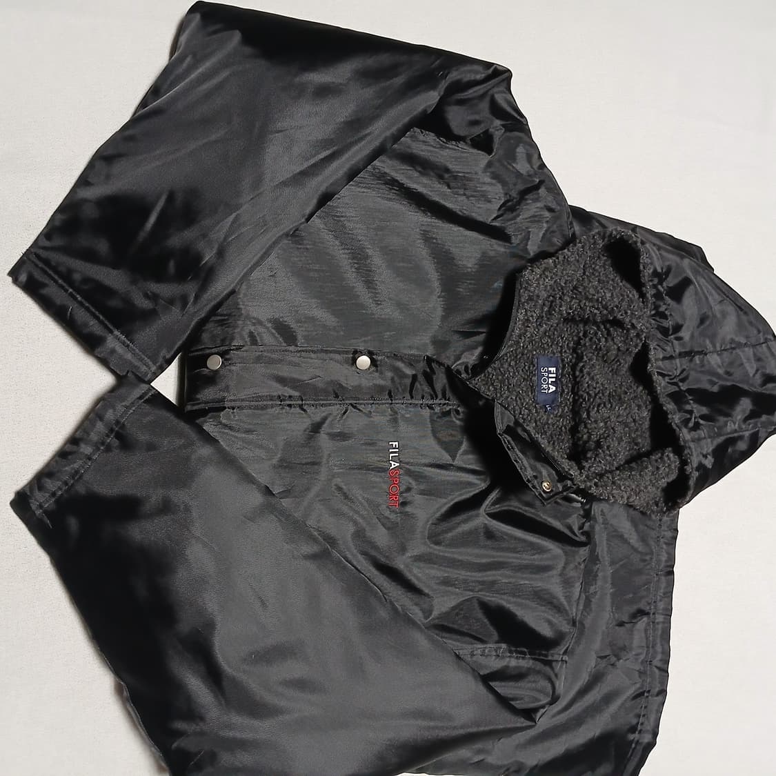 일본판 fila 휠라 필라 벤치코트 양털 누빔 패딩 롱자켓 상품이미지10