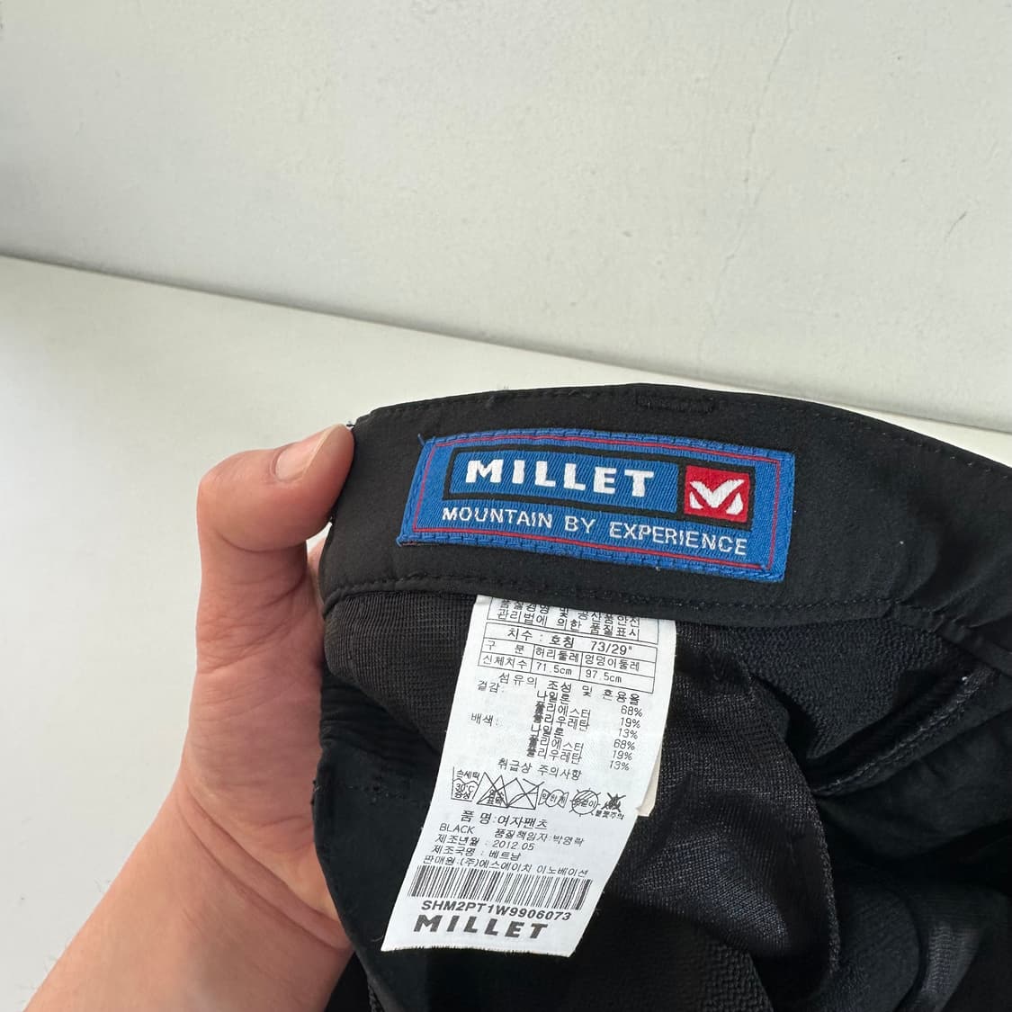 우먼M 밀레 블랙 나일론 등산팬츠 상품이미지7