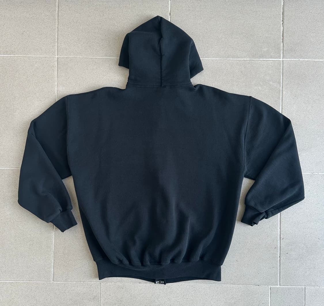 90s 빈티지 러셀 후드집업 블랙 XL 상품이미지2