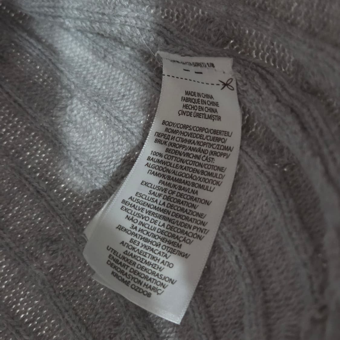 폴로랄프로렌 우먼 코튼 케이블 브이넥 니트 L  상품이미지4