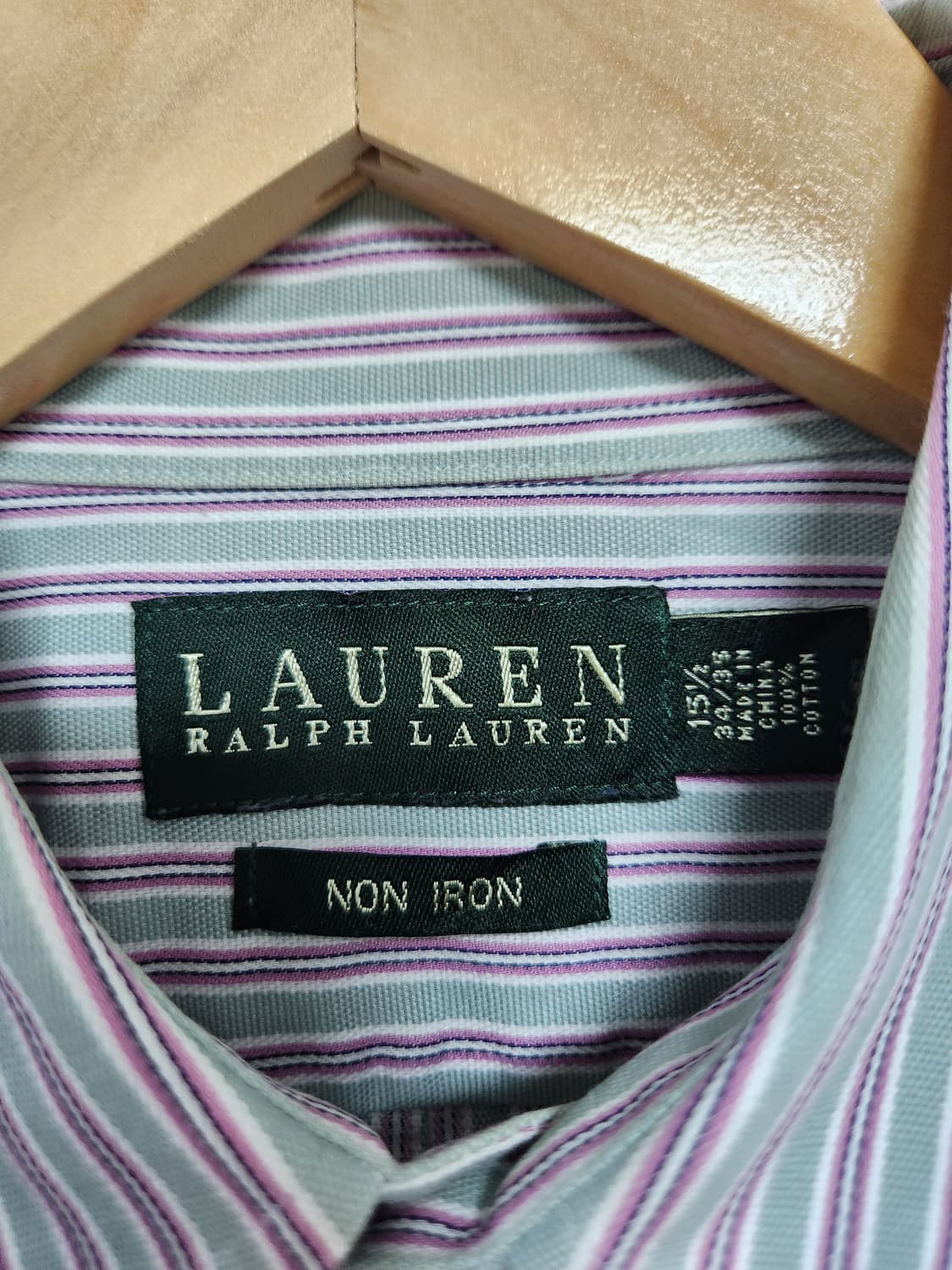 폴로Polo 스트라이프 코튼 셔츠 L - S175 상품이미지4