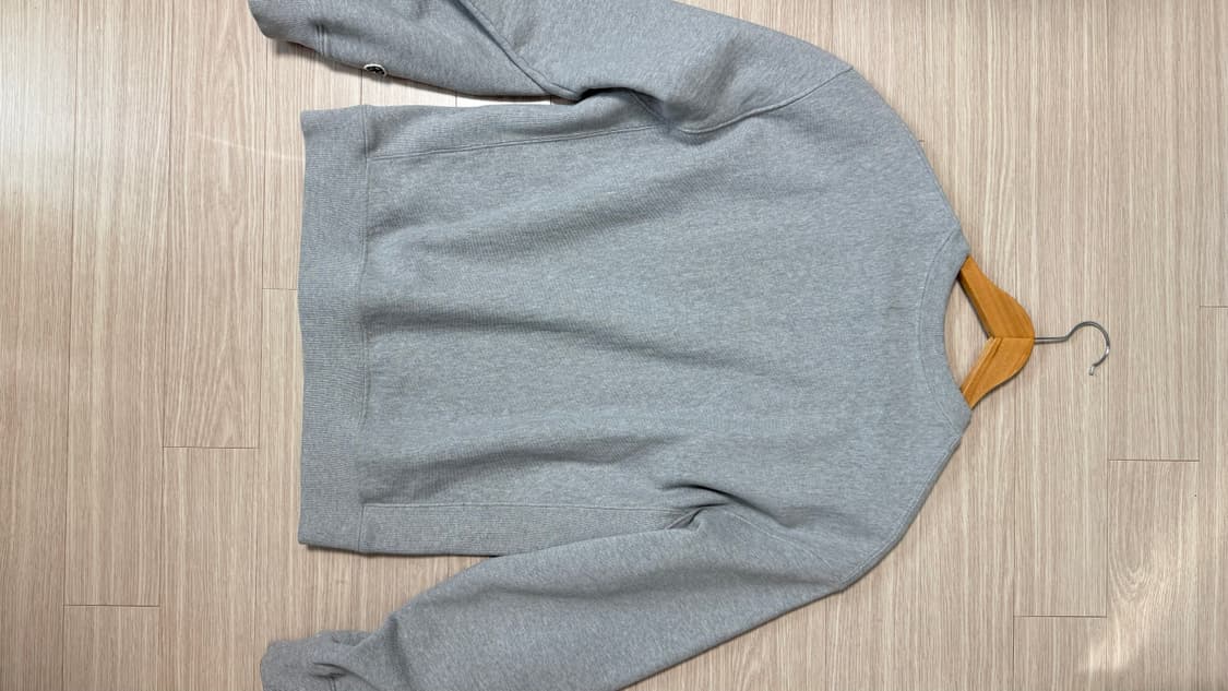 23fw 헤리티지플로스 리버스 스웻 그레이 s사이즈 상품이미지2