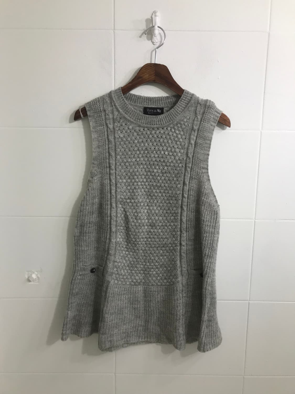 그레이 니혼진 모리걸 퍼 버클 코트 코디세트 상품이미지7