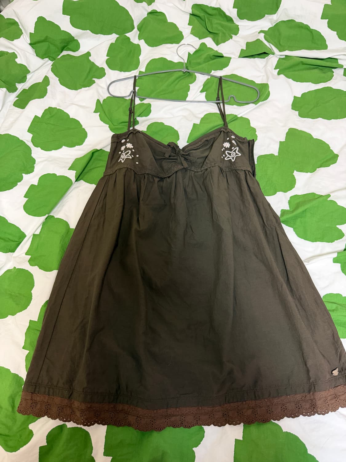 코이세이오 SOLAR STITCH MINI DRESS BROWN 상품이미지2