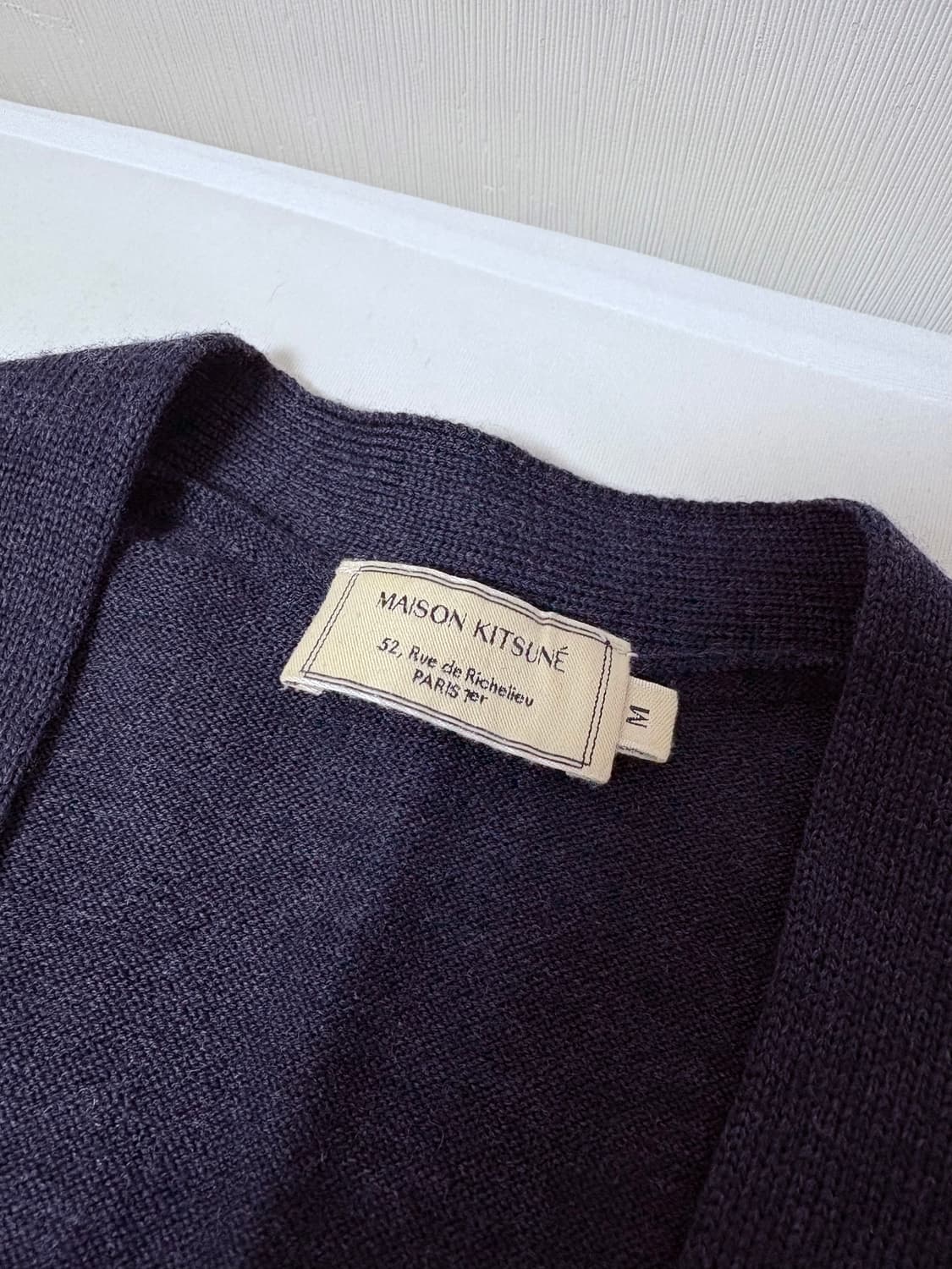 메종키츠네 폭스 헤드 패치 클래식 가디건 상품이미지2