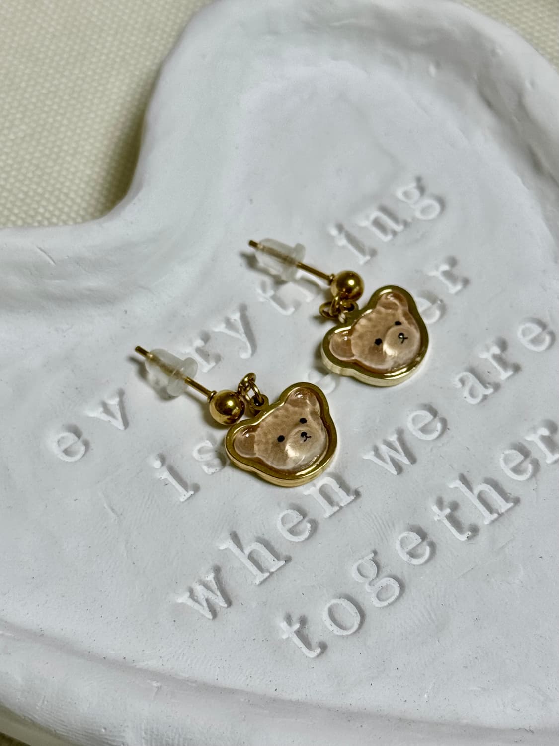 테디베어는 사랑이죠🐻️❤️ 테디베어 귀걸이🧸🧡 상품이미지1