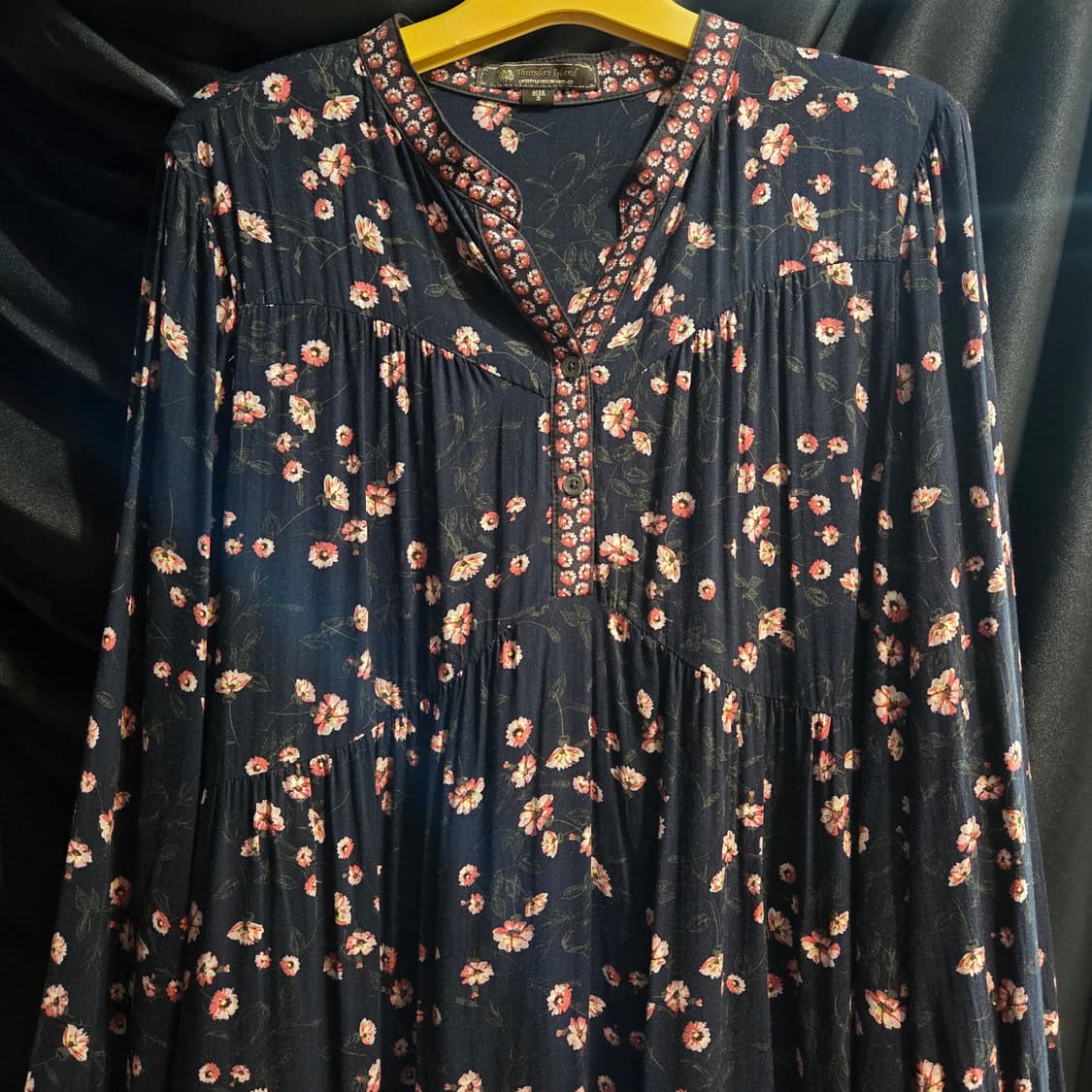 써스데이아일랜드 플라워 패턴 원피스 상품이미지3