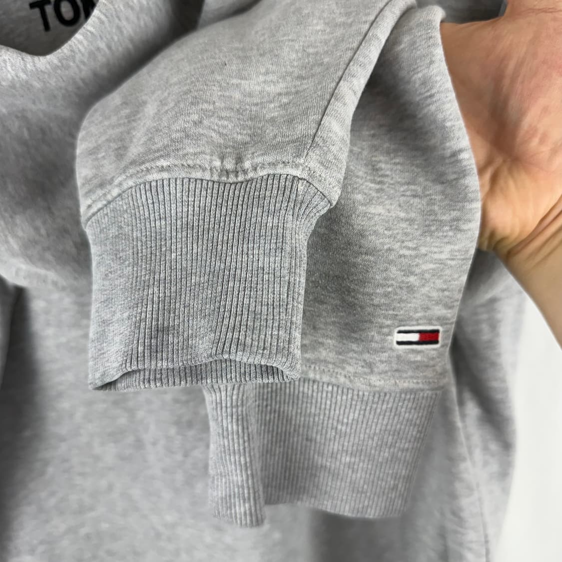 M) 타미진스 자수로고 맨투맨 그레이 상품이미지4