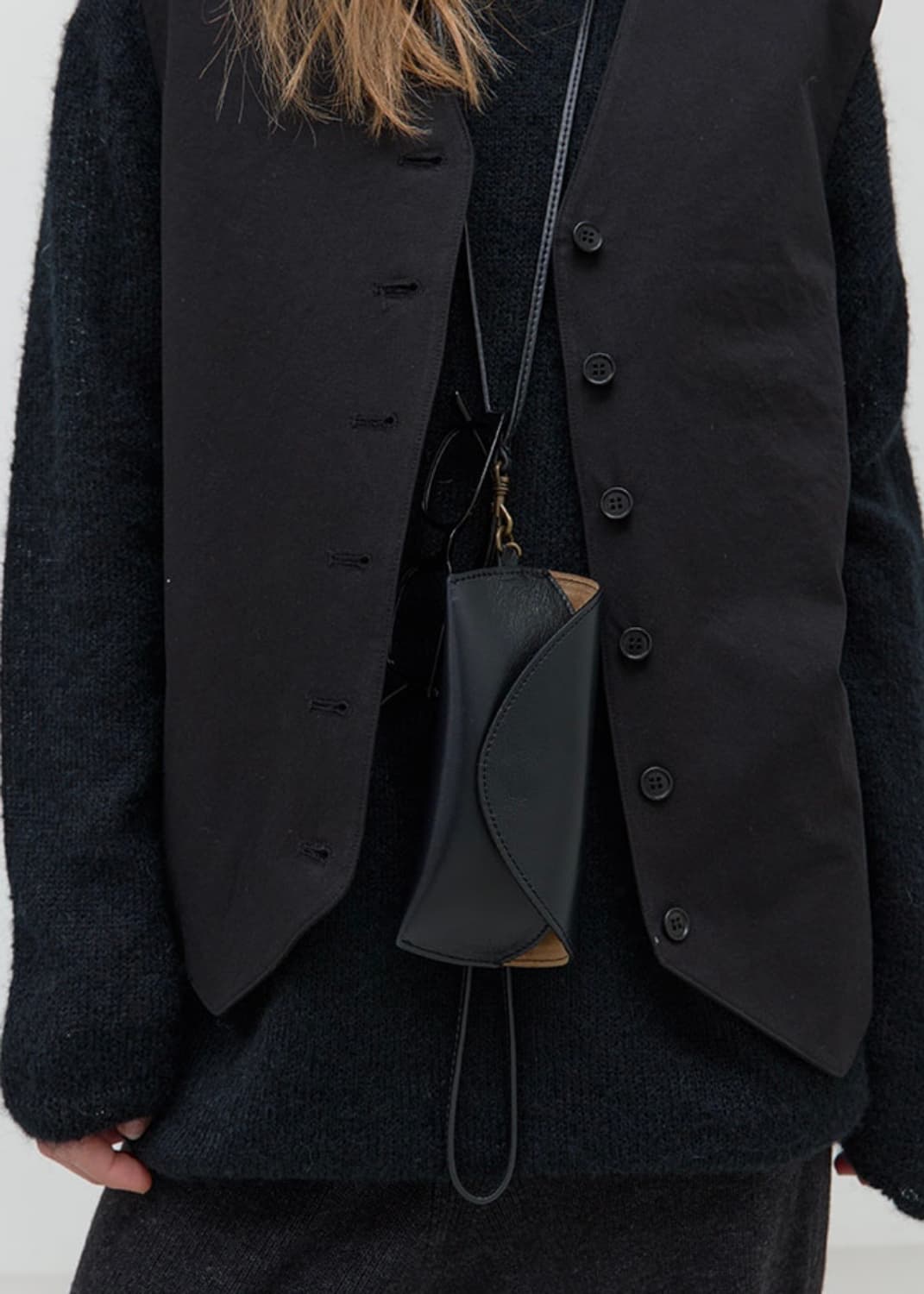 repos Over Cotton Vest Black 상품이미지4