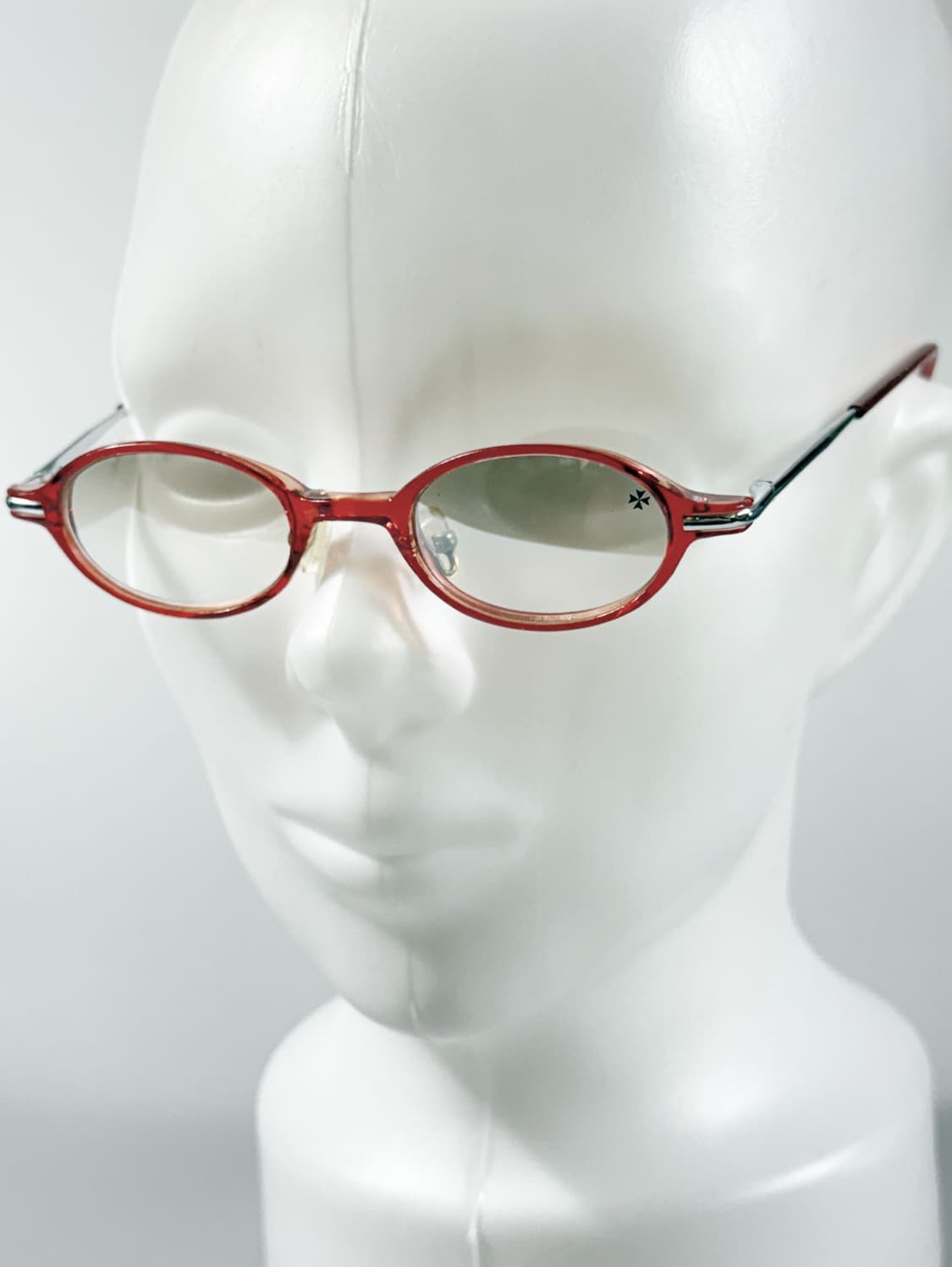 90s VACHERON CONSTANTIN 레드 오벌 뿔테 빈티지 안경 상품이미지8