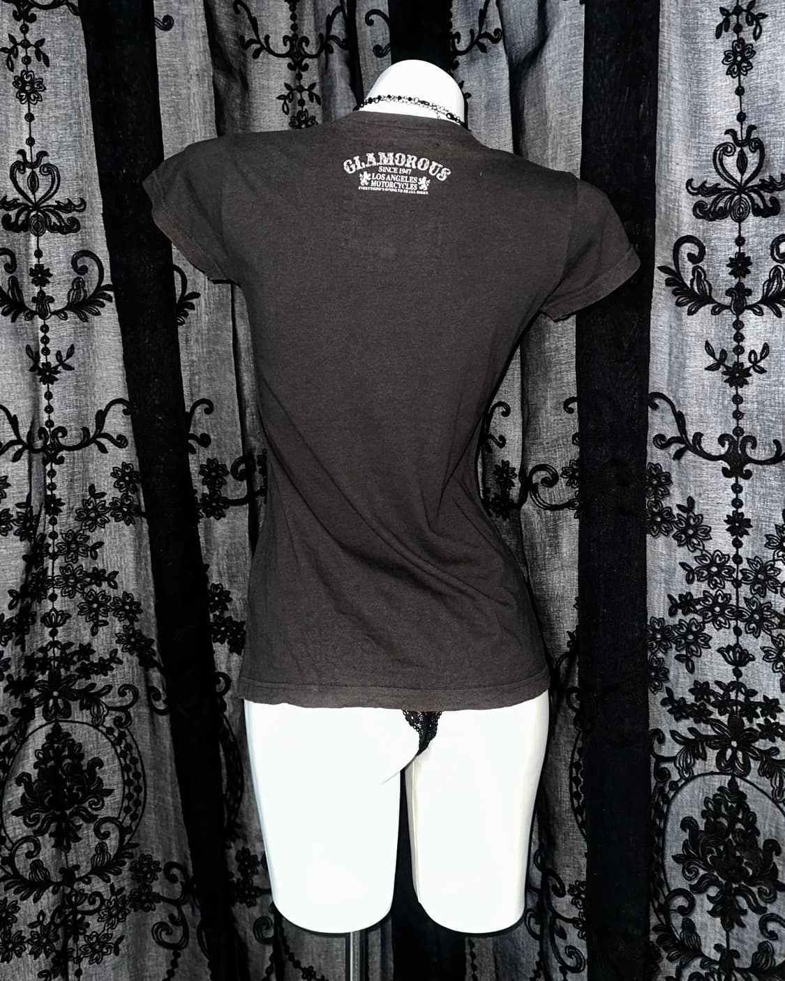 Charcoal los angeles graphic t-shirt 상품이미지3